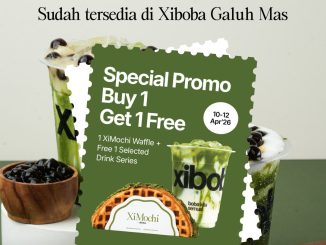 Promo Xiboba NEW Matcha Series beli 1 gratis 1 dengan XiMochi Waffle di Galuh Mas