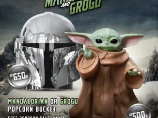 Promo XXI Café Star Wars Mandalorian Grogu Popcorn Bucket eksklusif lengkap popcorn dan soft drink di XXI Café pilihan