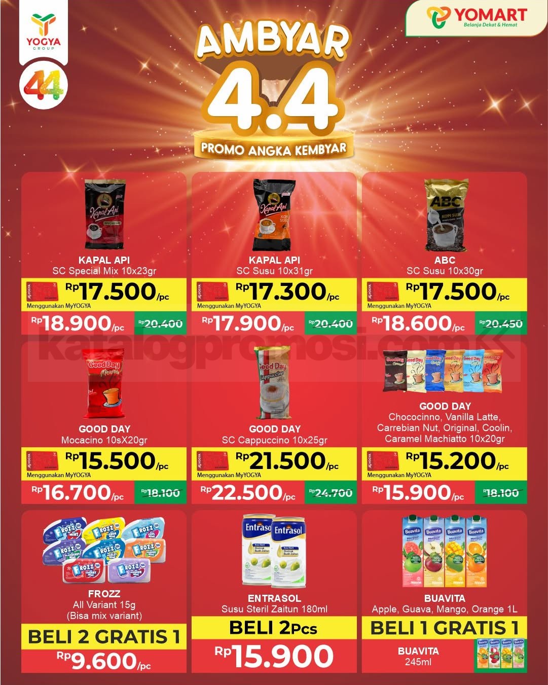 Promo Yomart Ambyar 4.4 Beli 1 Gratis 1 Promo Yomart Ambyar 4.4 Beli 1 Gratis 1 4
