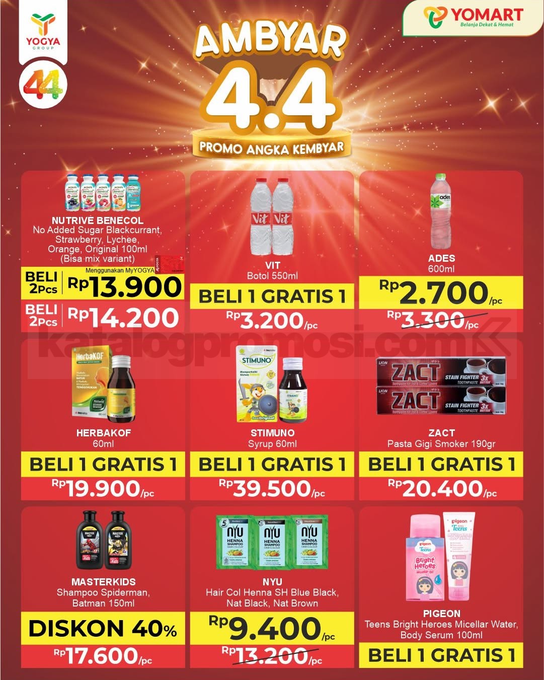 Promo Yomart Ambyar 4.4 Beli 1 Gratis 1 Promo Yomart Ambyar 4.4 Beli 1 Gratis 1 5