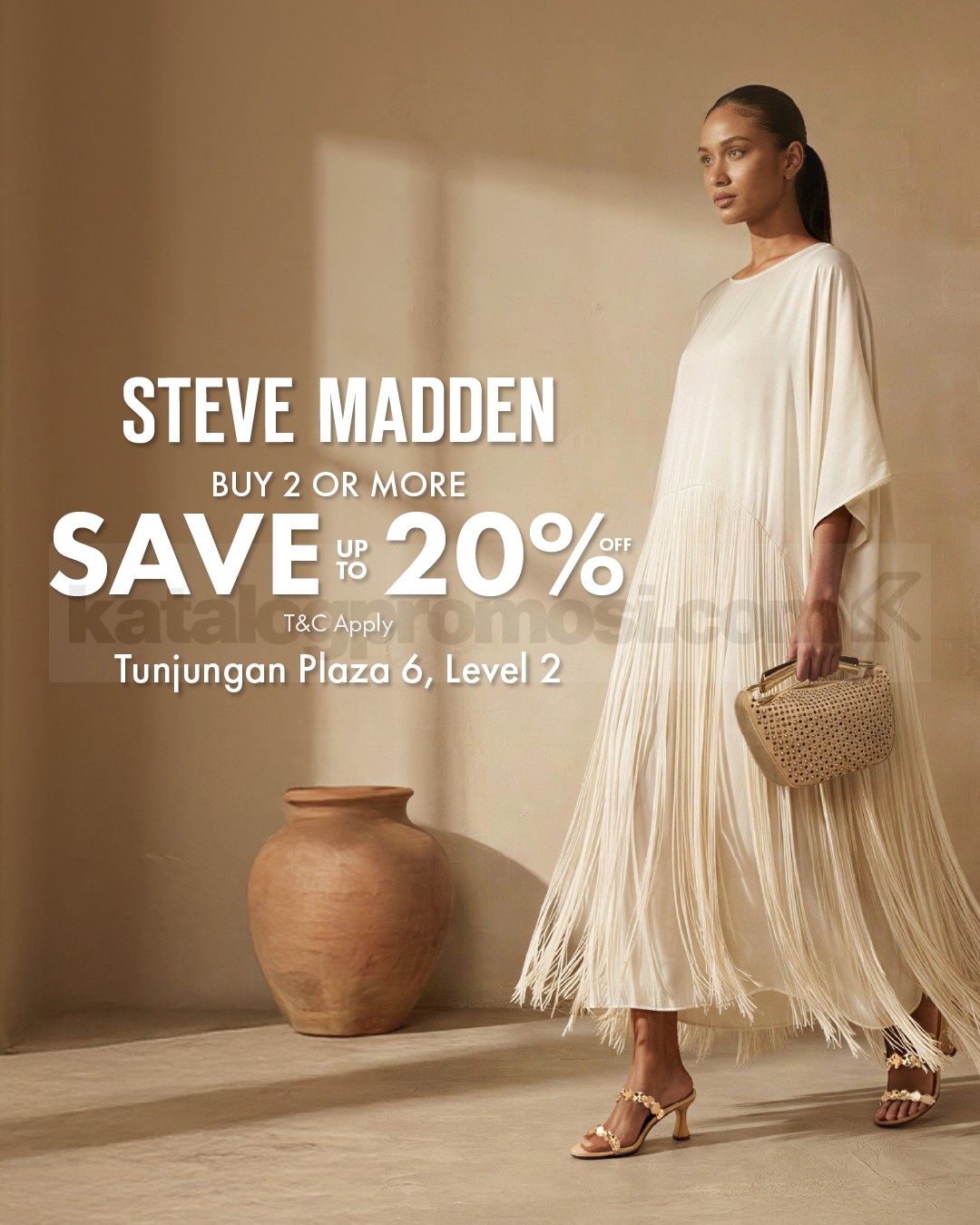 Promo Steve Madden Ramadan Buy 2 Diskon 20% Promo Steve Madden Ramadan Buy 2 Diskon 20% untuk pembelian dua produk atau lebih di store