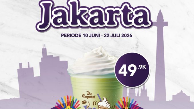Promo The Coffee Bean HUT JAKARTA Green Tea Ice Blended Cuma Rp. 49.900 di outlet DKI Jakarta