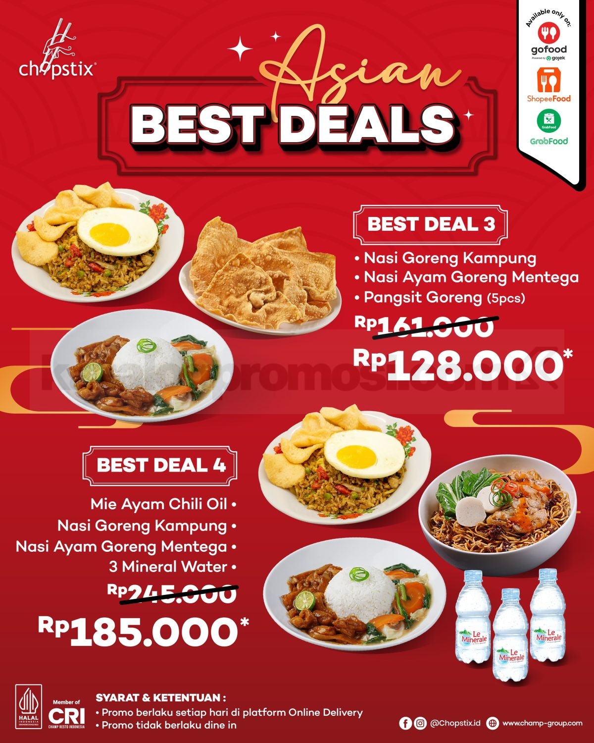 Promo Chopstix Asian Best Deals Mulai Rp. 65.000 Promo Chopstix Asian Best Deals Mulai Rp. 65.000 2