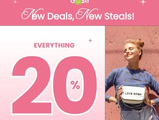Promo Gosh Payday diskon 20% semua produk sepatu dan tas di store