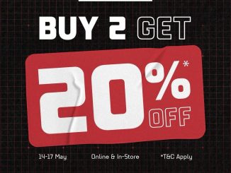 Promo Foot Locker Buy 2 Diskon 20% berlaku online dan di store sampai 17 Mei 2026