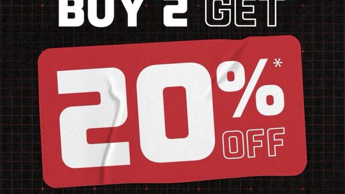Promo Foot Locker Buy 2 Diskon 20% berlaku online dan di store sampai 17 Mei 2026