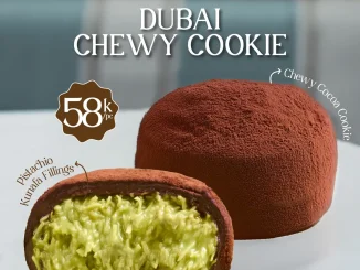 Promo Bakerzin Dubai Chewy Cookie Pistachio Kunafa Rp. 58.000 per pcs