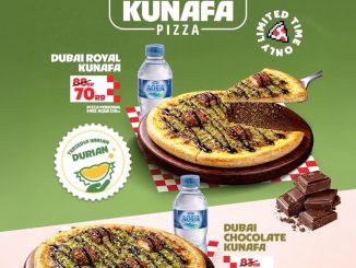 Promo Pizza Hut Dubai Kunafa Pizza Mulai Dari Rp. 65.000 dengan FREE AQUA