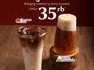 Promo Ta Wan Cozy Coffee Series mulai Rp. 35.000 varian White Mountain dan Chestnut Latte