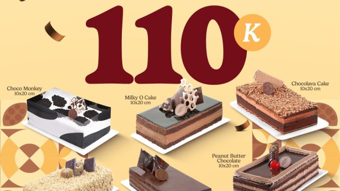 Promo Dapur Cokelat 25 Anniversary Loaf Cake Cuma Rp.110.000 varian best seller
