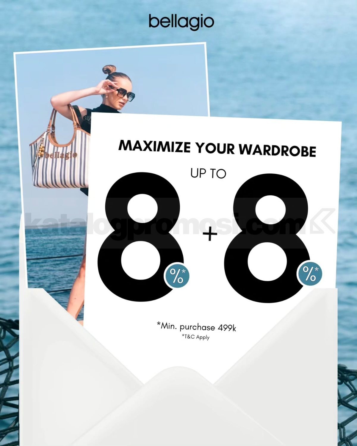 Promo Bellagio 8.8 Diskon hingga 88% Tas dan Sepatu Pilihan Promo Bellagio 8.8 Diskon hingga 88% untuk tas dan sepatu pilihan dengan minimum pembelian Rp. 499.000.