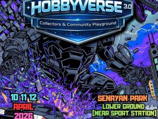 Senayan Hobbyverse 3.0 di Senayan Park menampilkan pertemuan komunitas kolektor mainan dan diecast di Jakarta.