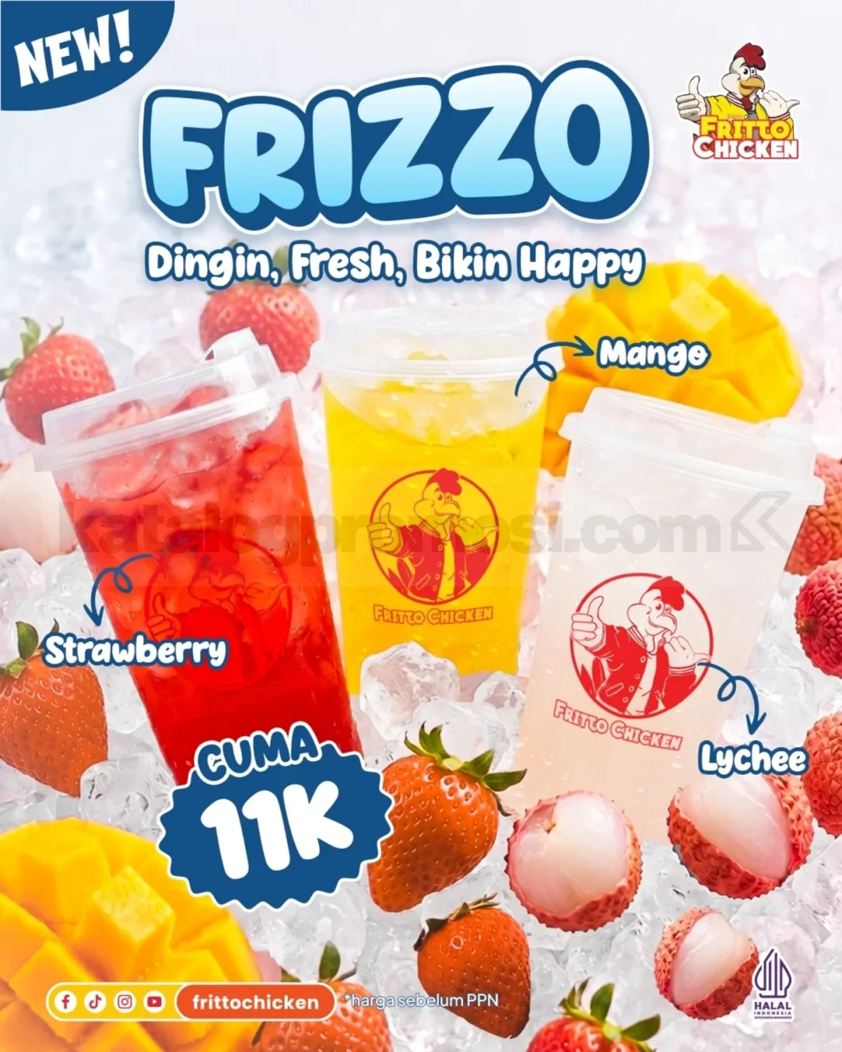 Promo Fritto Chicken NEW! FRIZZO mulai Rp. 11.000 Promo Fritto Chicken NEW! FRIZZO mulai Rp. 11.000 minuman fresh rasa buah