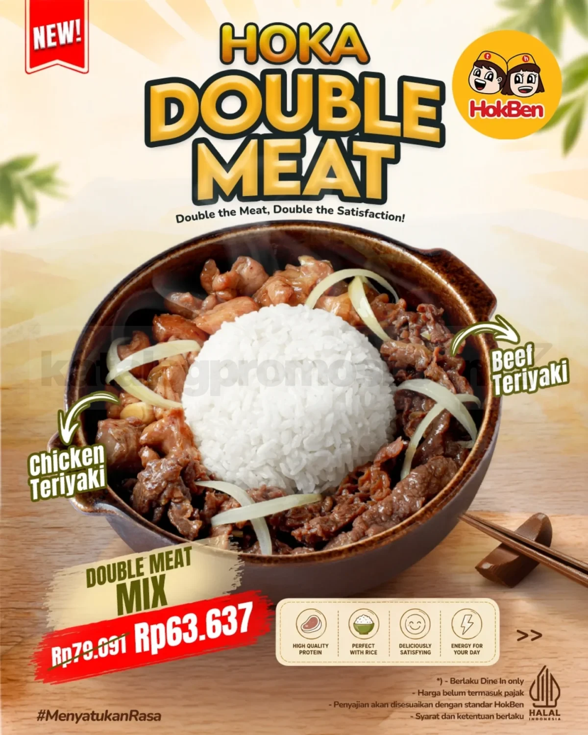 Promo HokBen NEW Hoka Double Meat Mulai Rp. 54.546 Promo HokBen NEW Hoka Double Meat Mulai Rp. 54.546 1