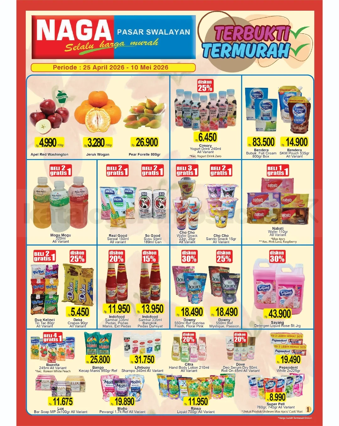 Katalog Promo NAGA SWALAYAN Terbaru 25 April - 10 Mei 2026