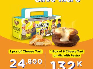 Promo Hokkaido Baked Cheese Tart Buy More Save More box isi 6 atau mix pastry cuma Rp. 132.000