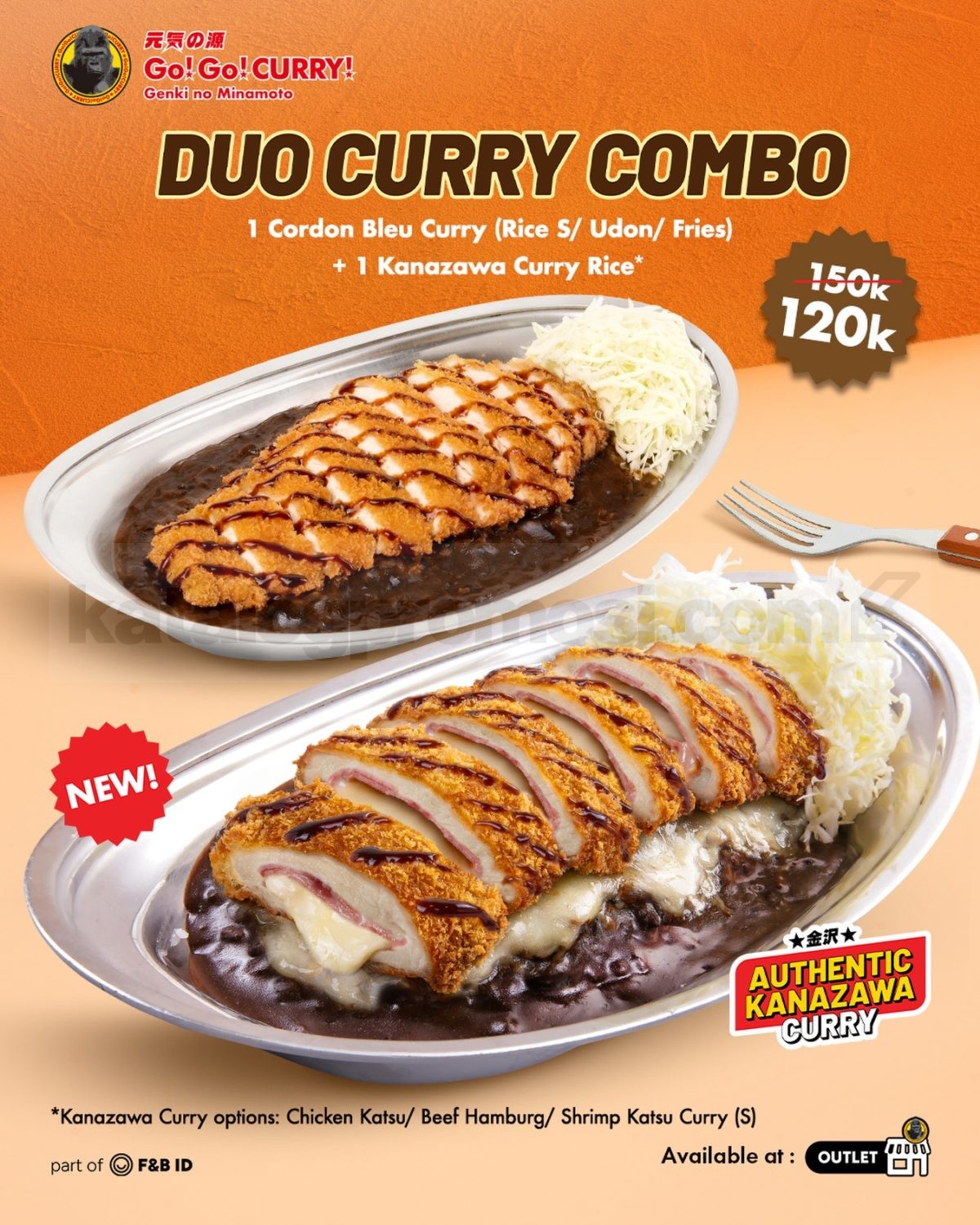 Promo Go! Go! CURRY Double Curry Combo Cuma Rp. 120.000 Promo Go! Go! CURRY Double Curry Combo Cuma Rp. 120.000 di Living World Kota Wisata