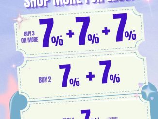 Promo Gosh Shoes 7.7 Sale diskon hingga 21% untuk pembelian 3 item atau lebih di seluruh store.