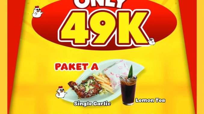 Promo Chir Chir ME TIME ONLY Rp. 49.000 dengan pilihan paket ayam dan nasi lengkap minuman