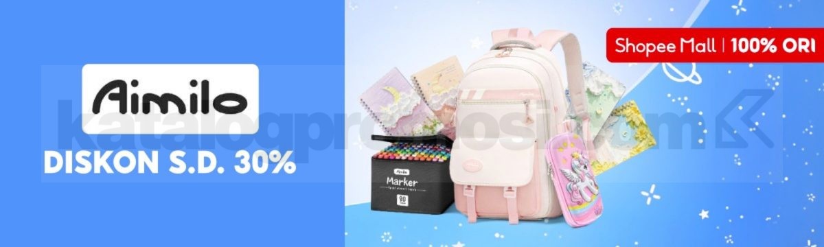 Promo Aimilo Perlengkapan Sekolah Diskon hingga 30% Promo Aimilo Perlengkapan Sekolah Diskon hingga 30% di Shopee Mall
