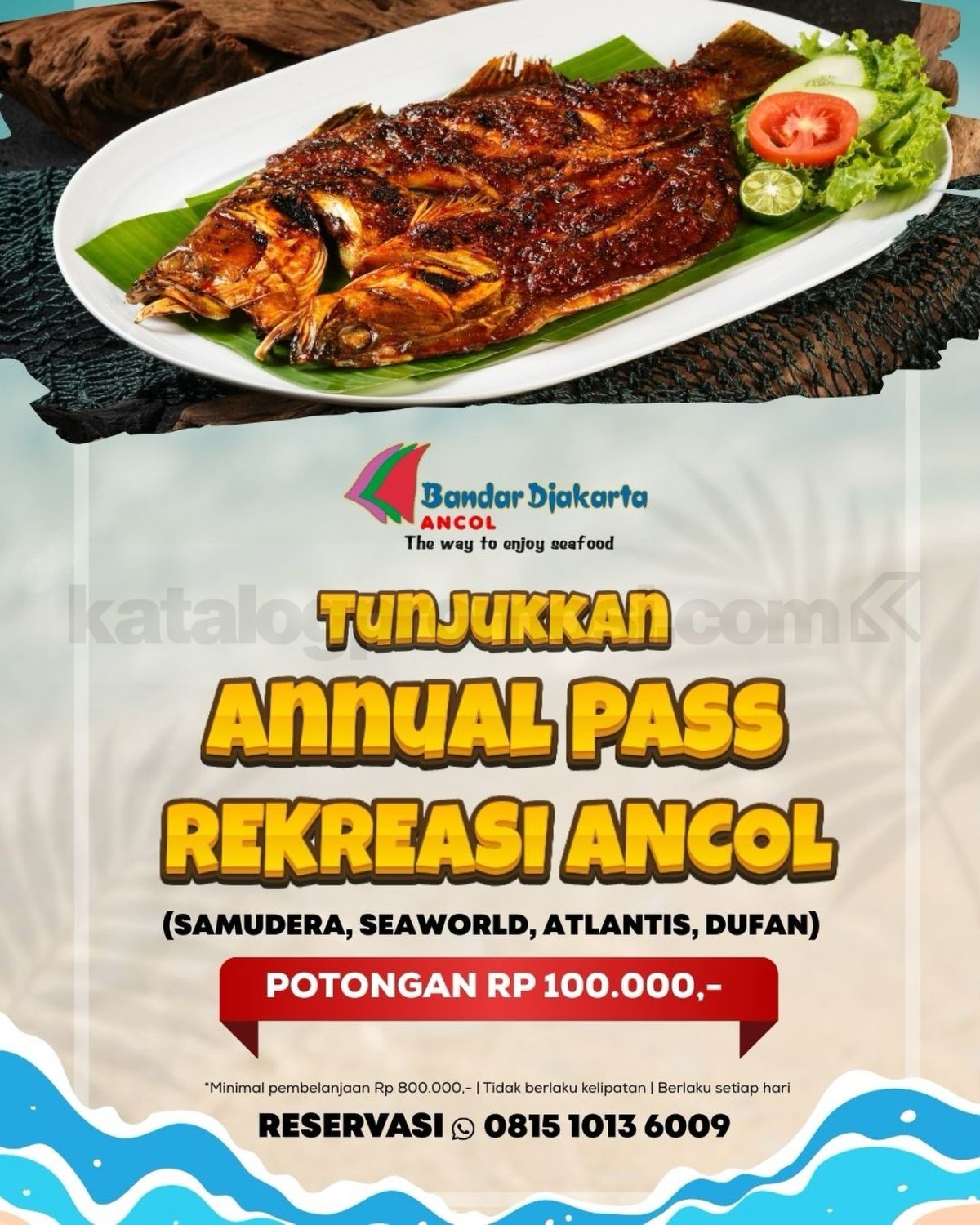 Promo Bandar Djakarta Ancol Diskon Rp. 100.000 Promo Bandar Djakarta Ancol Diskon Rp. 100.000 dengan Annual Pass Ancol