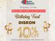 Promo Bandar Djakarta Birthday Treat Diskon 10% periode April Juni 2026 untuk makan di tempat