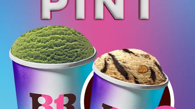 Promo Baskin Robbins Beli Quart Gratis Pint Rp. 660.000 dengan gratis Pint Mint Chocolate Chip atau Jamoca Almond Fudge