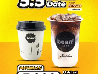 Promo Beanspot 5.5 Double Date diskon Rp. 5.000 cappuccino hemat