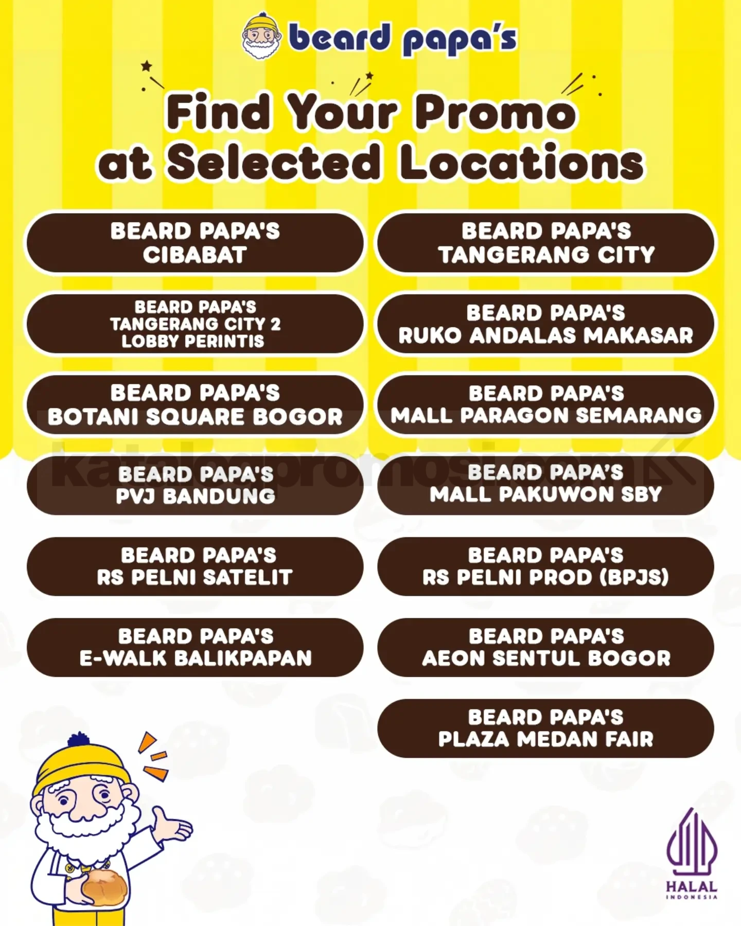 Promo Beard Papa's Duo-Licious 2 Cream Puffs Rp35.000 Promo Beard Papa's Duo-Licious 2 Cream Puffs Rp35.000 1