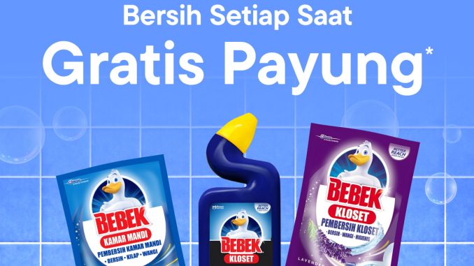 Promo Bebek pembersih kamar mandi gratis payung April 2026