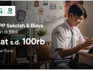 Promo Blibli Bayar SPP Sekolah Hemat Hingga Rp. 100.000 dengan voucher khusus dan Blibli Tiket Points
