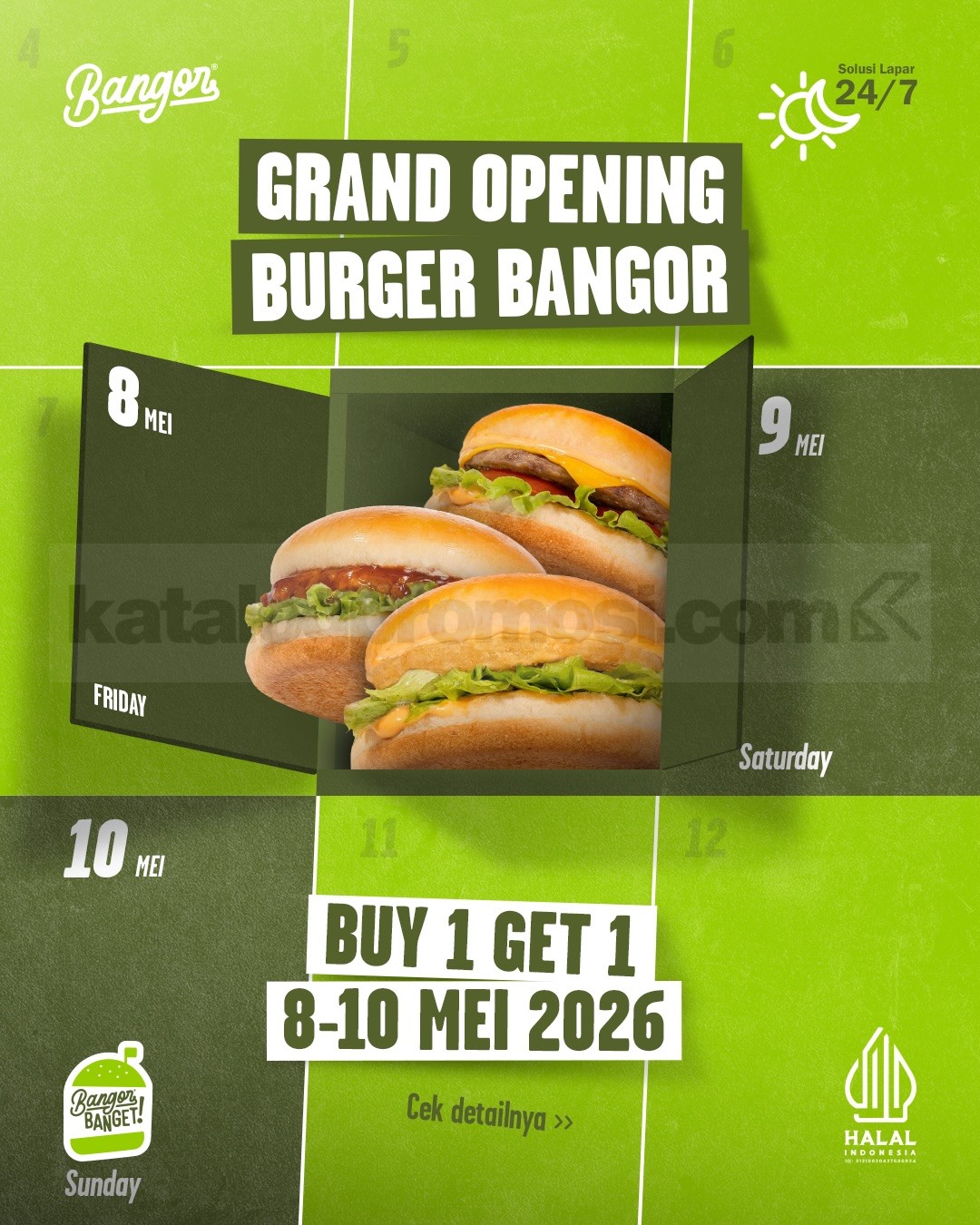 Promo Burger Bangor Grand Opening Buy 1 Get 1 Promo Burger Bangor Grand Opening Buy 1 Get 1 burger pilihan bonus Jelata