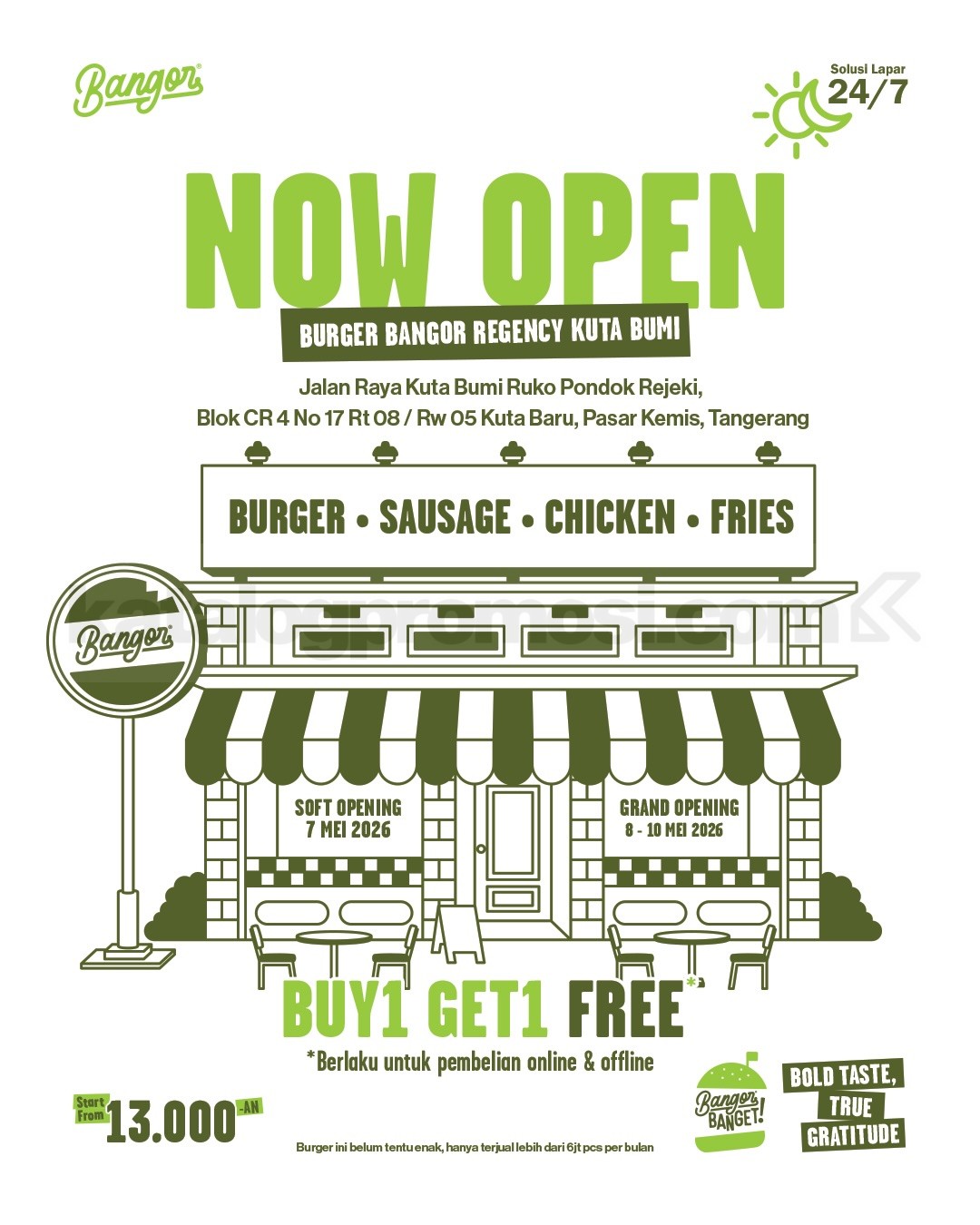 Promo Burger Bangor Grand Opening Buy 1 Get 1 Promo Burger Bangor Grand Opening Buy 1 Get 1 2