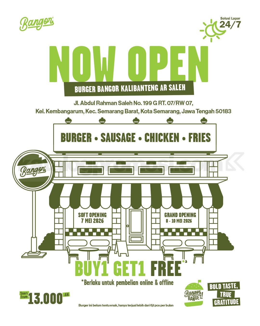 Promo Burger Bangor Grand Opening Buy 1 Get 1 Promo Burger Bangor Grand Opening Buy 1 Get 1 3
