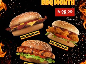 Promo Carl’s Jr BBQ Month Burger mulai Rp. 28.000 dengan pilihan BBQ Rasher, Tender, dan Chicken