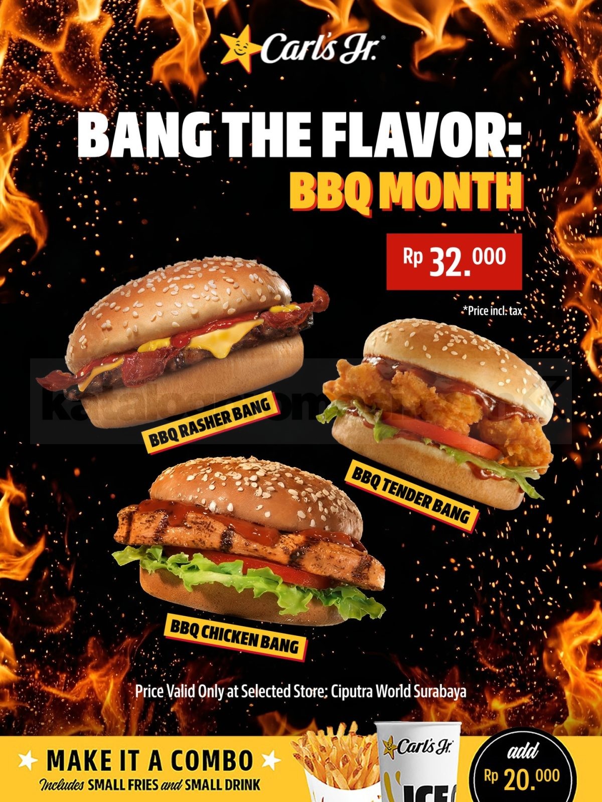 Promo Carl’s Jr BBQ Month Burger mulai Rp. 28.000 Promo Carl’s Jr BBQ Month Burger mulai Rp. 28.000 1