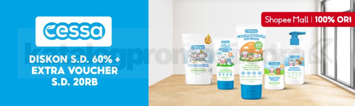 Promo Cessa Baby Care Diskon hingga 60% Promo Cessa Baby Care diskon hingga 60% produk perawatan bayi dengan essential oil alami