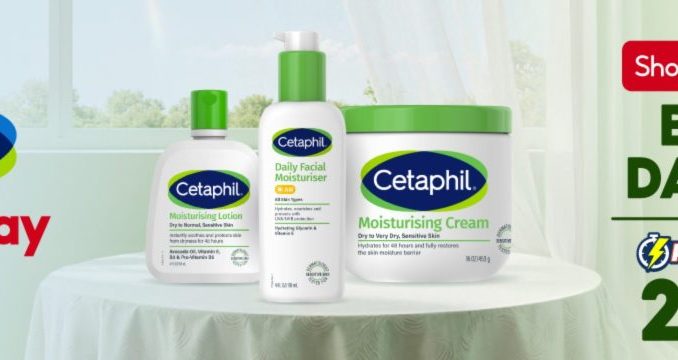 Promo Cetaphil Brand Day pelembap mulai Rp. 25.000 buy 1 get 3