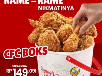 Promo CFC Boks Pilih Sendiri Bonus mulai Rp. 149.091 paket makan dengan menu gratisan akhir pekan
