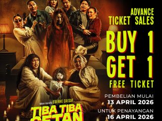 Promo CGV Buy 1 Get 1 Film Tiba Tiba Setan tiket gratis 1 periode April 2026