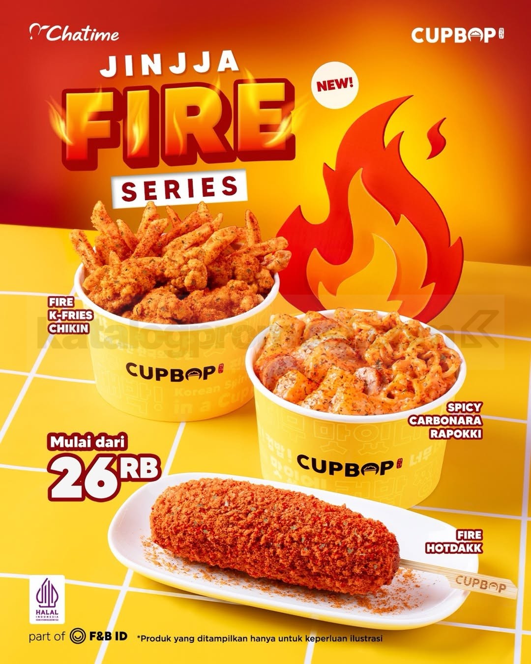 Promo Chatime & CUPBOP Fire Series Snack Korea Pedas Baru Promo Chatime CUPBOP Fire Series Snack Korea Pedas Baru dengan pilihan menu spicy favorit