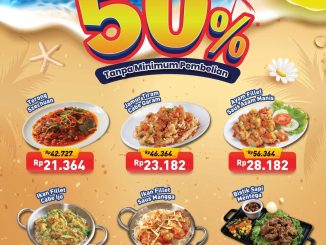 Promo D'Cost Menu Favorit Diskon 50% Mulai Rp. 21.364 untuk pilihan menu favorit makan di tempat