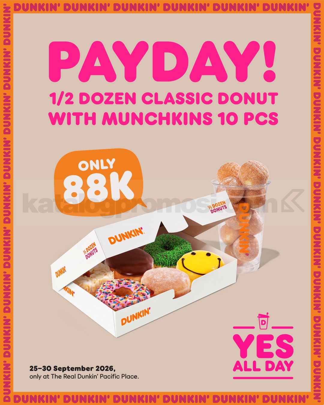 Promo DUNKIN’ Payday Lucky Package Rp88.000 Promo DUNKIN’ Payday Lucky Package Rp88.000 1