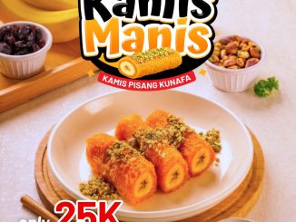 Promo Emado’s Kamis Manis Pisang Kunafa Rp. 25.000 setiap Kamis dengan kunafa renyah dan pisang legit