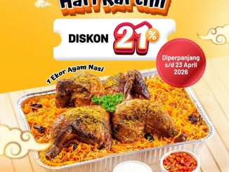 Promo Emado’s Spesial Hari Kartini Diskon 21% paket 1 ekor ayam nasi hingga 23 April 2026 di outlet tertentu