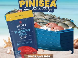 Promo Farmers Market Gratis Pinisea Tuna Steak 250gr pembelian ikan laut utuh Rp. 150.000 periode 18 – 19 April 2026