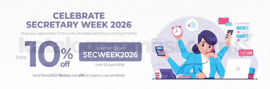 Promo FlowerAdvisor Secretary Day Diskon 10% Promo FlowerAdvisor Secretary Day Diskon 10% buket bunga spesial April 2026