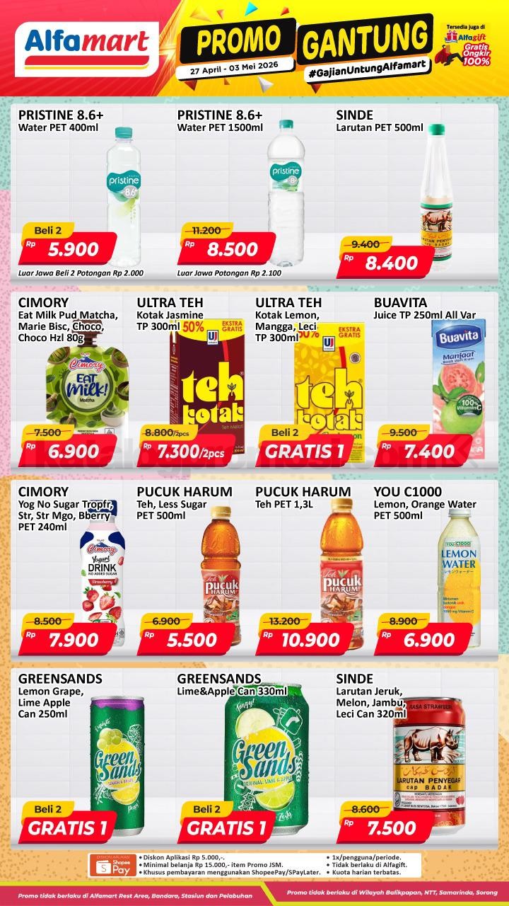 Promo GANTUNG ALFAMART / GAJIAN UNTUNG 27 April - 03 Mei 2026