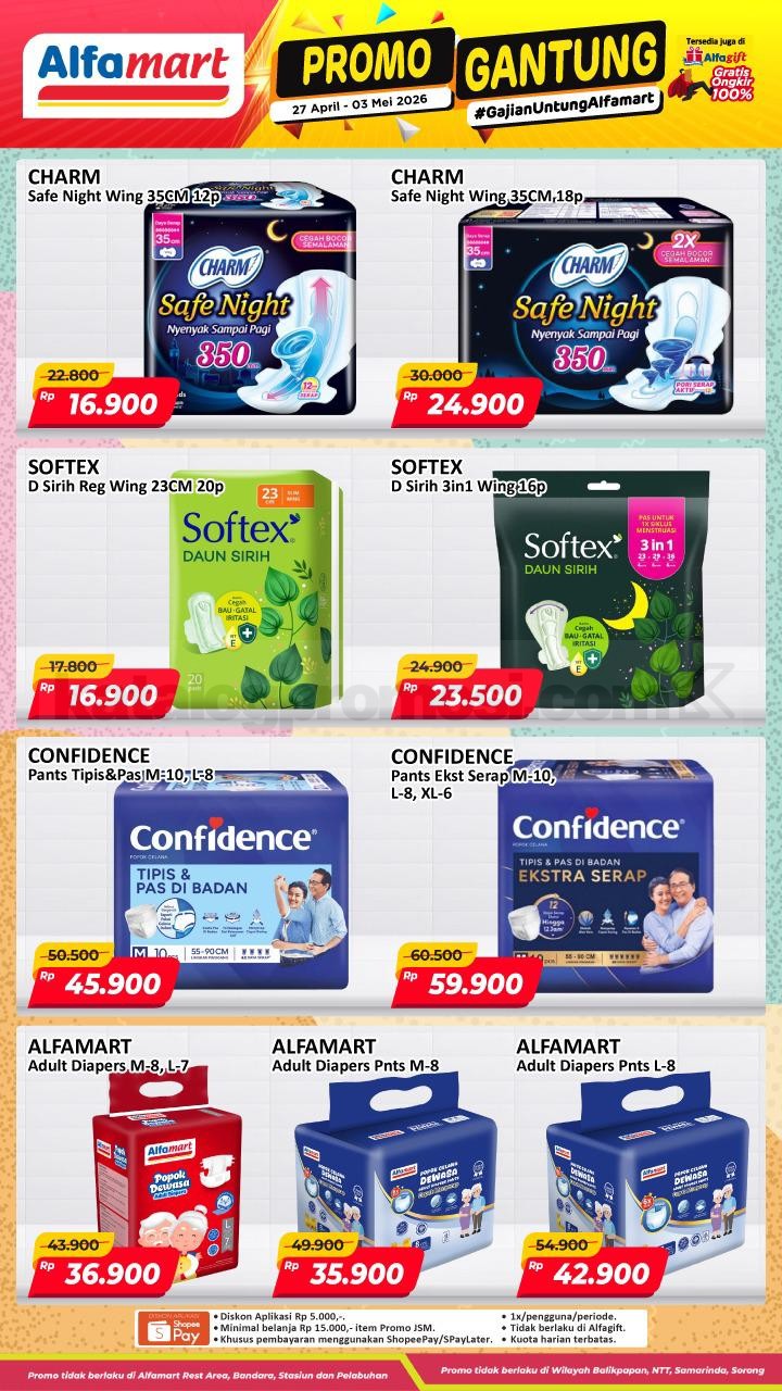 Promo GANTUNG ALFAMART / GAJIAN UNTUNG 27 April - 03 Mei 2026