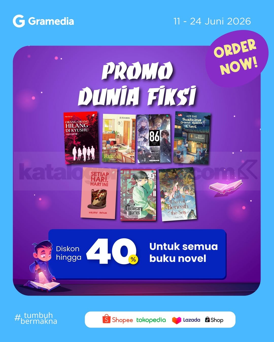 Promo Gramedia Dunia Fiksi Novel Diskon hingga 70% Promo Gramedia Dunia Fiksi Novel Diskon hingga 70% 1
